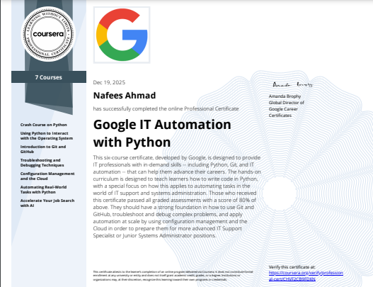 Google IT Automation